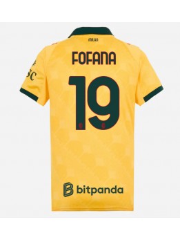 Billige AC Milan Youssouf Fofana #19 Tredjedrakt Dame 2025-26 Kortermet